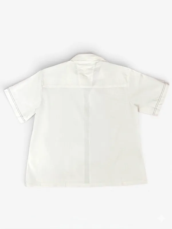 White_Premium_Thin_Denim_Zipper_Shirt_For_Men
