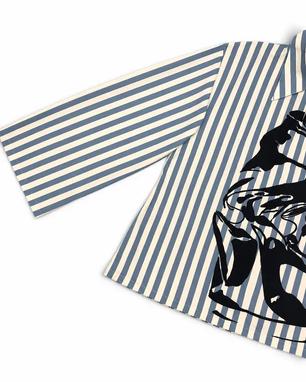 Sasa_After_Fizz_Thick_Striped_Shirt
