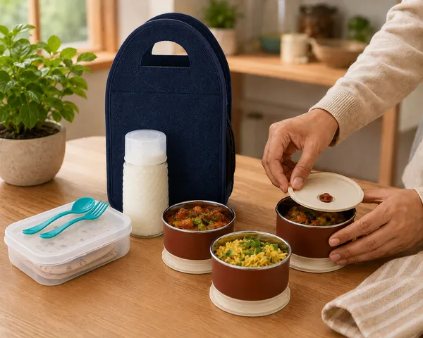4-in-1_Stainless_Steel_Combi_Meal_Crunchy_Tiffin_-_Lunch_Box_with_Bag_