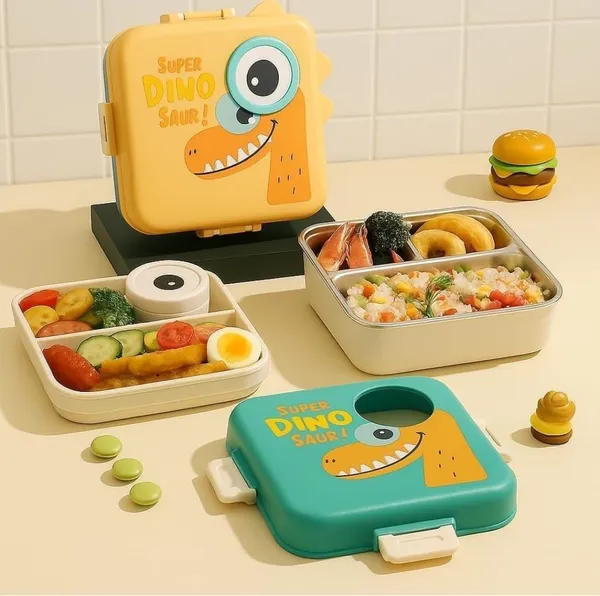 Bento_Lunch_Box_With_Stainless_Steel_Compartments_For_Kids_Yellow