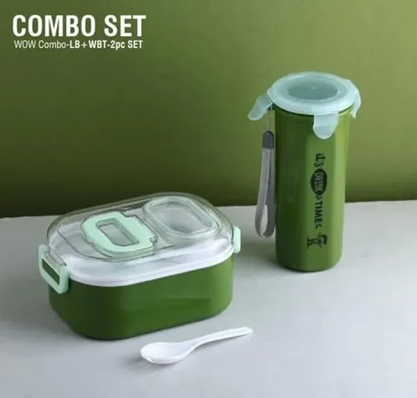 Bento_Lunch_Box_With_Water_Bottle_Set_Green
