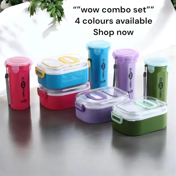 Bento_Lunch_Box_With_Water_Bottle_Set_Green