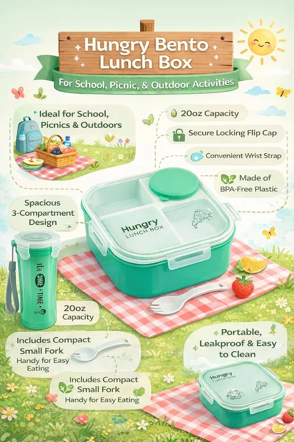 Bento_Lunch_Box_With_Water_Bottle_Set_Green
