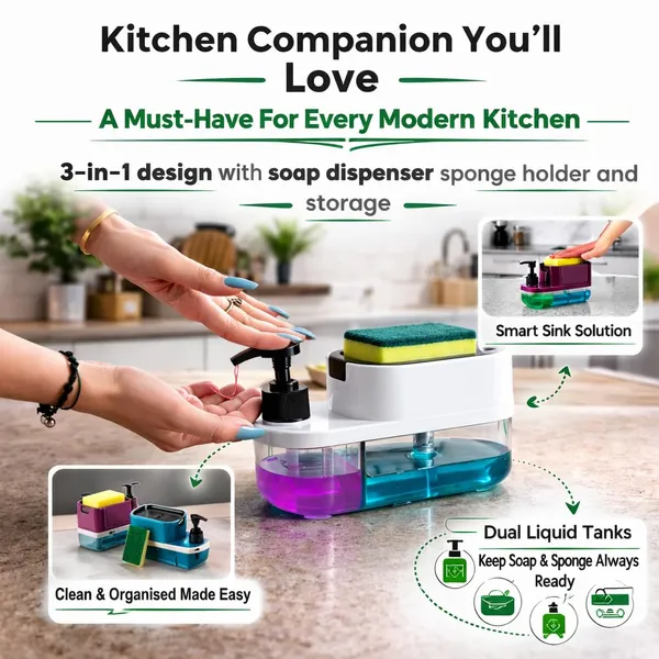 Kitchen_Soap_Dispenser_With_Sponge_Holder