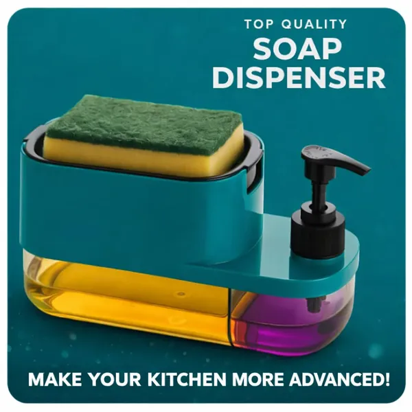 Kitchen_Soap_Dispenser_With_Sponge_Holder