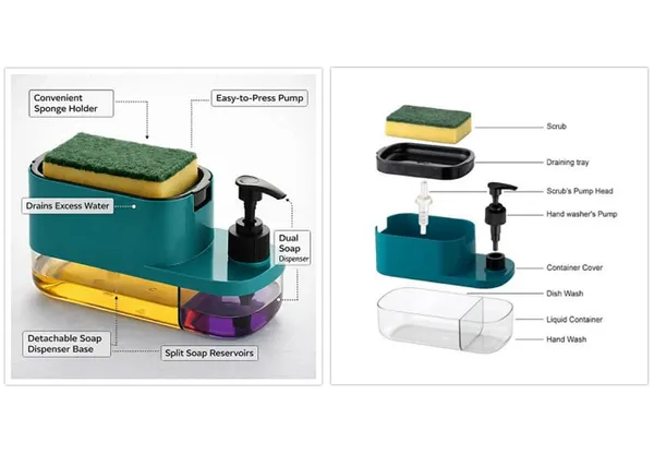 Kitchen_Soap_Dispenser_With_Sponge_Holder