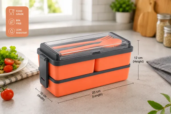 Lunch_Box_with_Spoon_&_Fork,_Double_Layer_with_3_Food_Storage_Container,_Leak_Resistant_Lunch_Box_for_School,_College,_Office,_Picnic_&_Travel._(Colour_-_Pink)