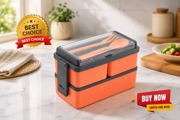 Lunch_Box_with_Spoon_&_Fork,_Double_Layer_with_3_Food_Storage_Container,_Leak_Resistant_Lunch_Box_for_School,_College,_Office,_Picnic_&_Travel._(Colour_-_Pink)