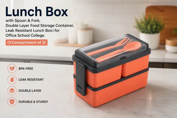 Lunch_Box_with_Spoon_&_Fork,_Double_Layer_with_3_Food_Storage_Container,_Leak_Resistant_Lunch_Box_for_School,_College,_Office,_Picnic_&_Travel._(Colour_-_Pink)