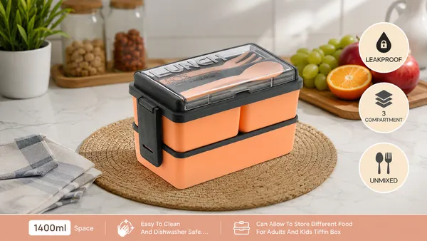 Lunch_Box_with_Spoon_&_Fork,_Double_Layer_with_3_Food_Storage_Container,_Leak_Resistant_Lunch_Box_for_School,_College,_Office,_Picnic_&_Travel._(Colour_-_Pink)