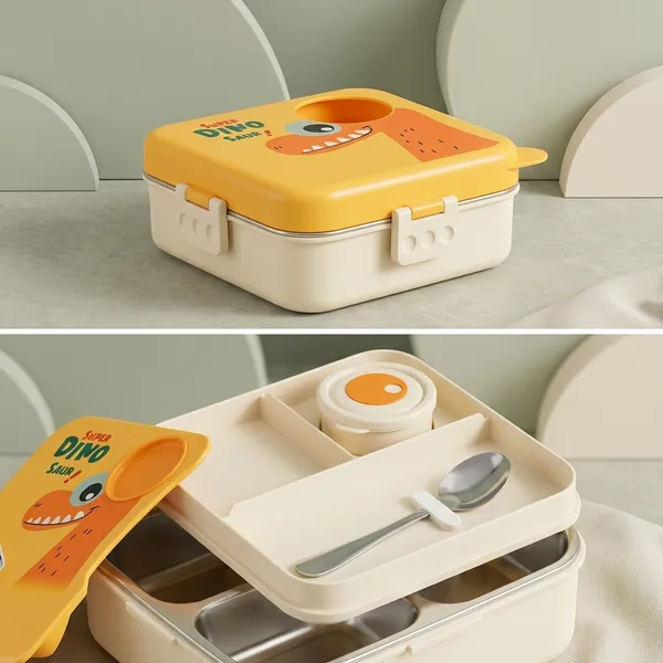 Bento_Lunch_Box_With_Stainless_Steel_Compartments_For_Kids_Yellow