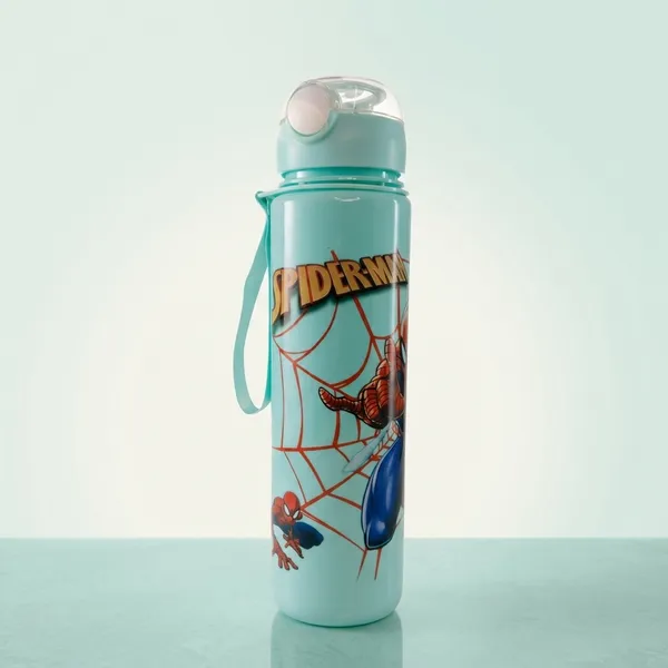 Kids_Water_Bottle_With_Straw_Spider_Men