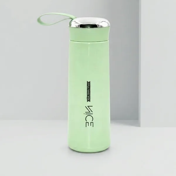 Vacuum_Flask_Glass_Water_Bottle_With_Strap_Green