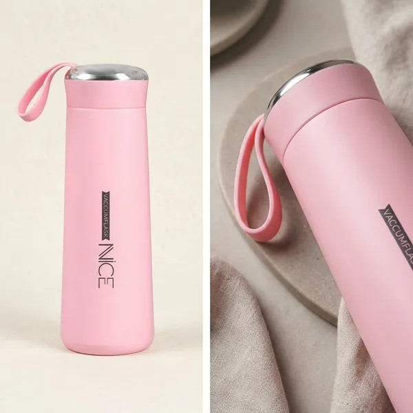 Vacuum_Flask_Glass_Water_Bottle_With_Strap_Pink