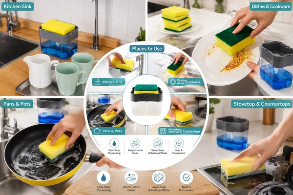 2-in-1_Liquid_Kitchen_Soap_Dispenser_With_Sponge_Holder__|Include_Free_Sponge_Scrubber_