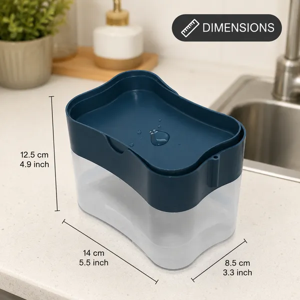 2-in-1_Liquid_Kitchen_Soap_Dispenser_With_Sponge_Holder__|Include_Free_Sponge_Scrubber_