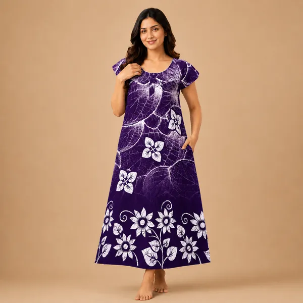 Women's_Cotton_Purple_Daman_Print_Nighty_with_Floral_Border_Design