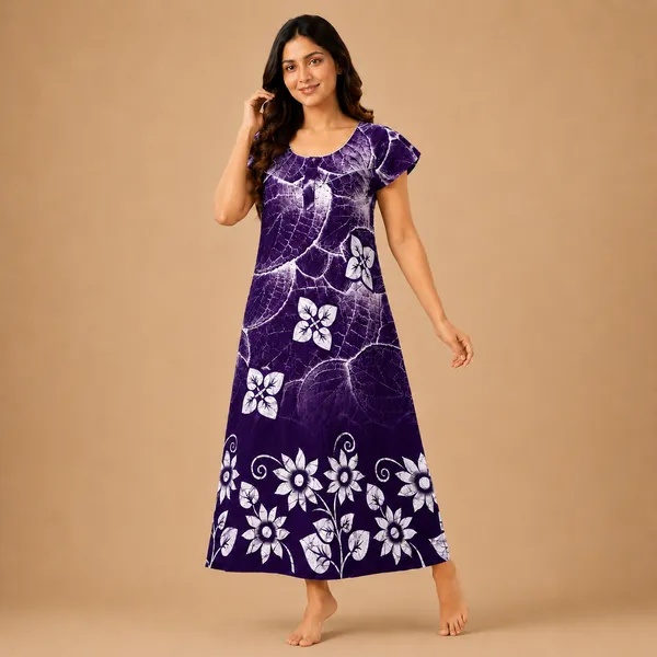 Women's_Cotton_Purple_Daman_Print_Nighty_with_Floral_Border_Design