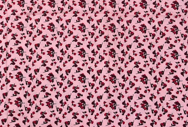 Women's_Baby_Pink_Ditsy_Floral_Printed_Cotton_Nighty_-_Elegant_Round_Yoke_Neck_Nightdress_with_Black_Piping