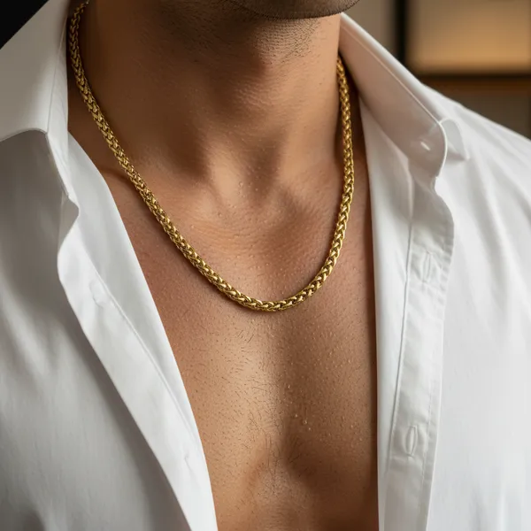 Gold_Plated_Stainless_Steel_Rope_Chain_For_Men