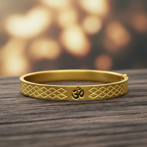 Gold_Stainless_Steel_Plated_Om_Engraved_Adjustable_Cuff_Kada_For_Men