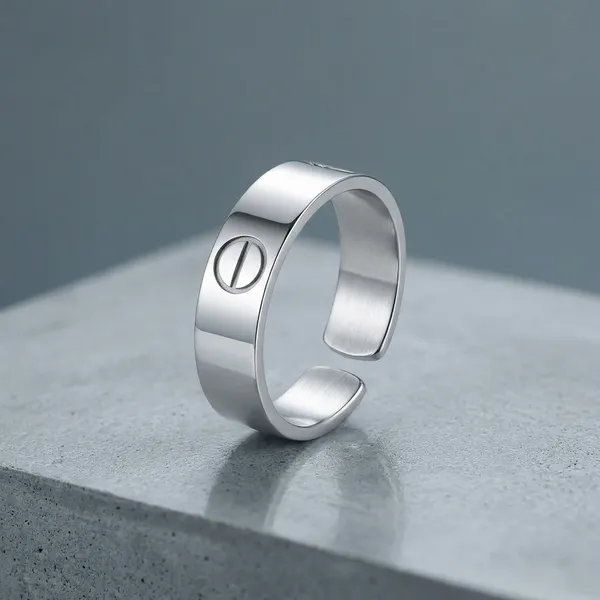Silver_Stainless_Steel_Screw_Motif_Adjustable_Band_Ring_For_Men