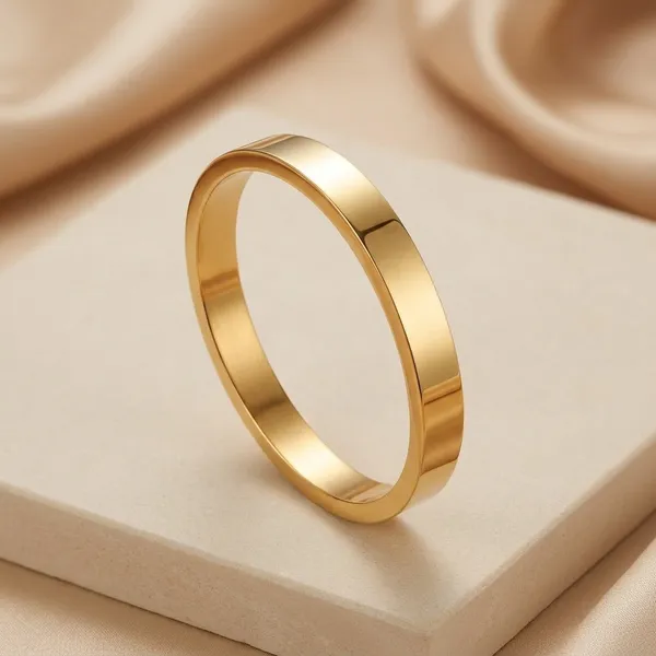 Gold_Steel_Polished_Circular_Bangle_Kada_Bracelet_For_Men