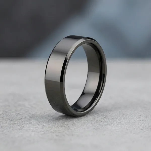 Black_Steel_Flat_Band_Ring_For_Men