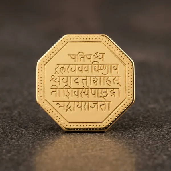 Gold_Stainless_Steel_Plated_Shivaji_Maharaj_Mudra_Brooch_Pin_For_Men