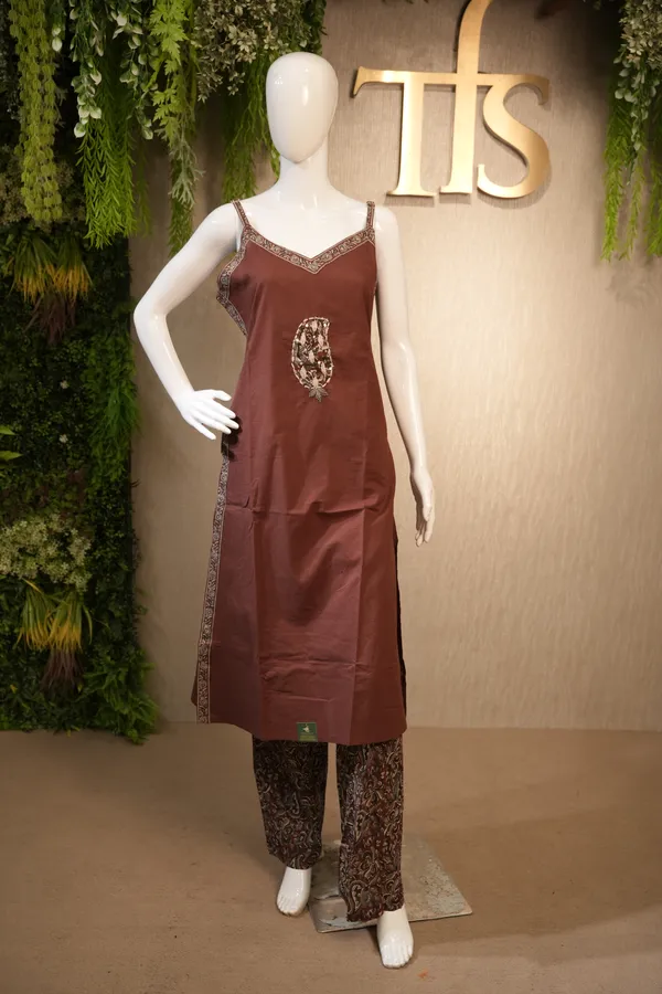 Brown_Cotton_Printed_Suit_With_Dupatta_For_Women
