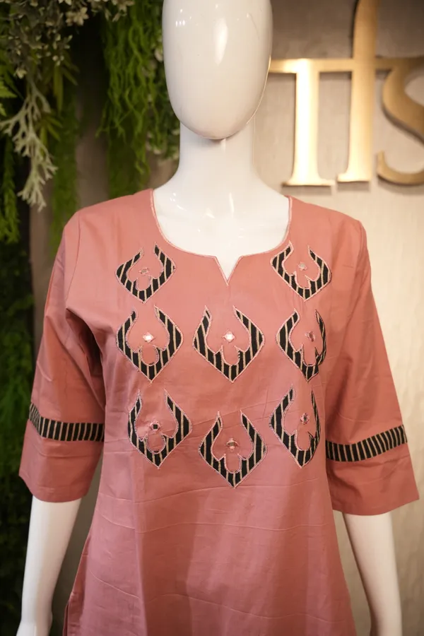 Solid_Pitch_Cotton_Suit_With_Hand_Painted_Dupatta_For_Women