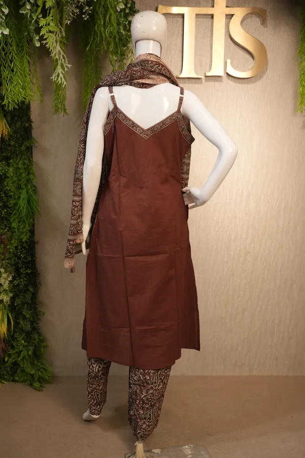 Brown_Cotton_Printed_Suit_With_Dupatta_For_Women