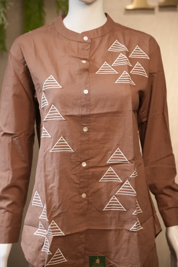 Chocolate_Brown_Cotton_Coord_Set_For_Women