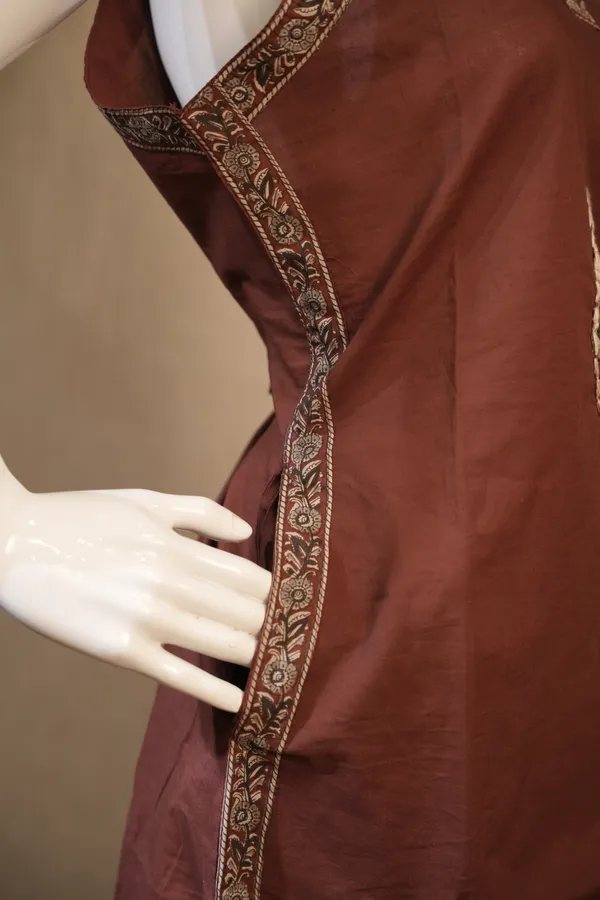 Brown_Cotton_Printed_Suit_With_Dupatta_For_Women