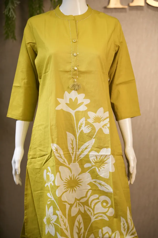 Lemon_Green_Cotton_Printed_Coord_Set_For_Women