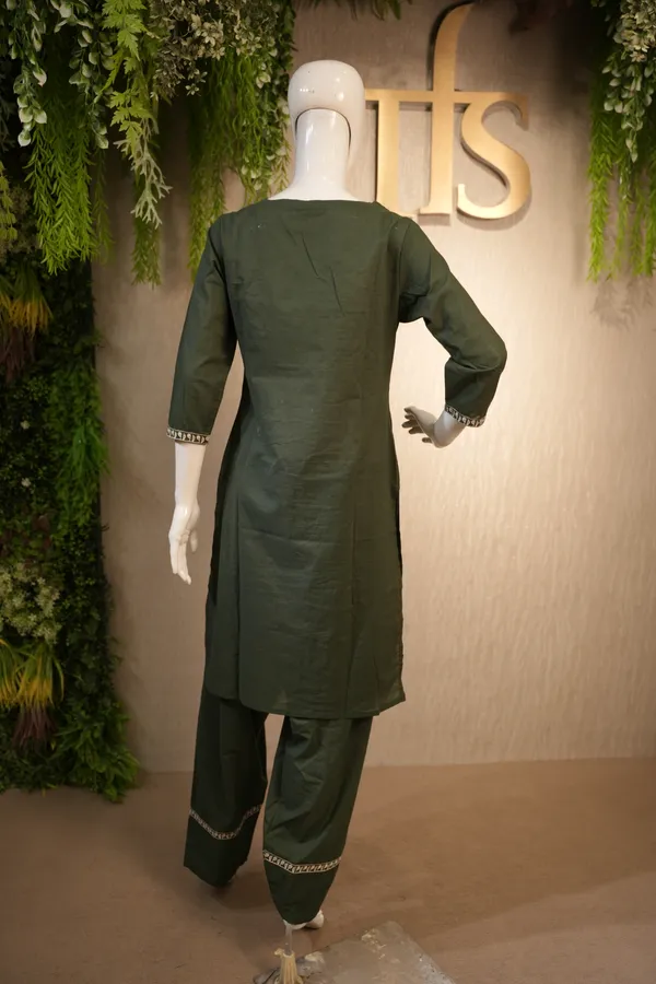 Green_Cotton_Suit_With_Dupatta_For_Women