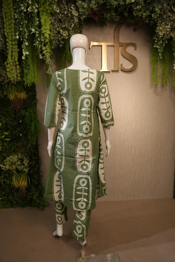 Green_Cotton_Printed_Coord_Set_For_Women