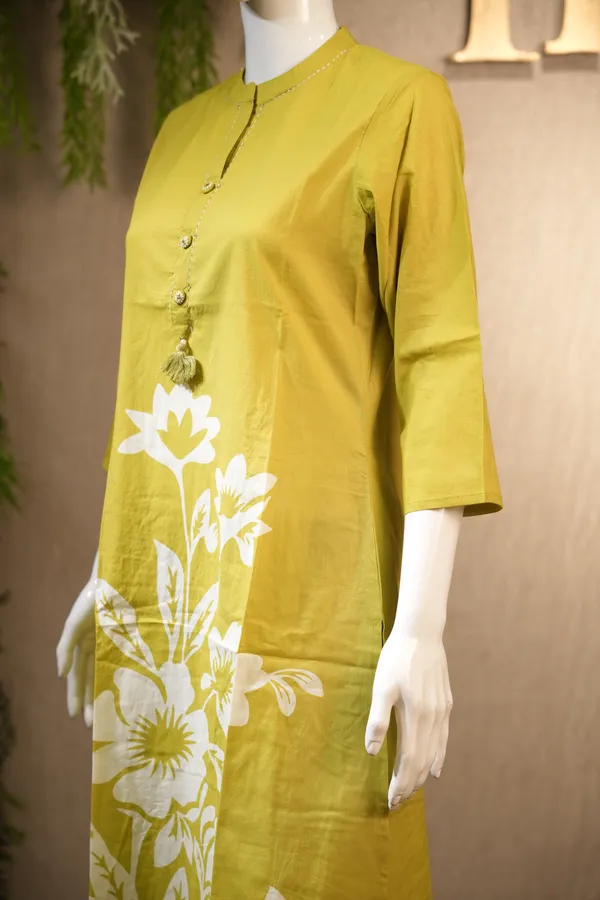 Lemon_Green_Cotton_Printed_Coord_Set_For_Women