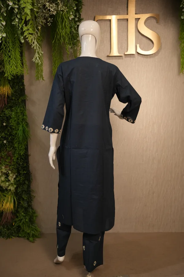 Navy_Blue_Cotton_Printed_Suit_With_Mirror_Work_Dupatta_For_Women
