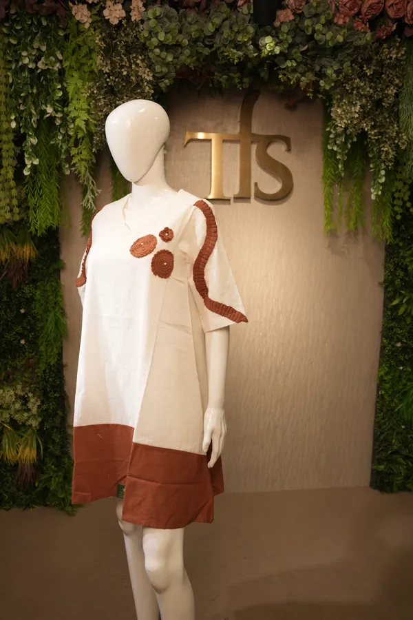 Khadi_Orange_Brown_Cotton_Khadi_Kurti_For_Women