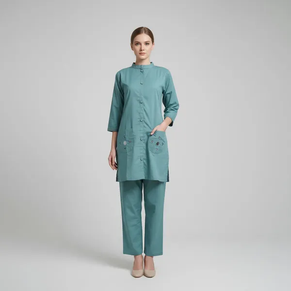 Firozi_Linen_Coord_Set_For_Women