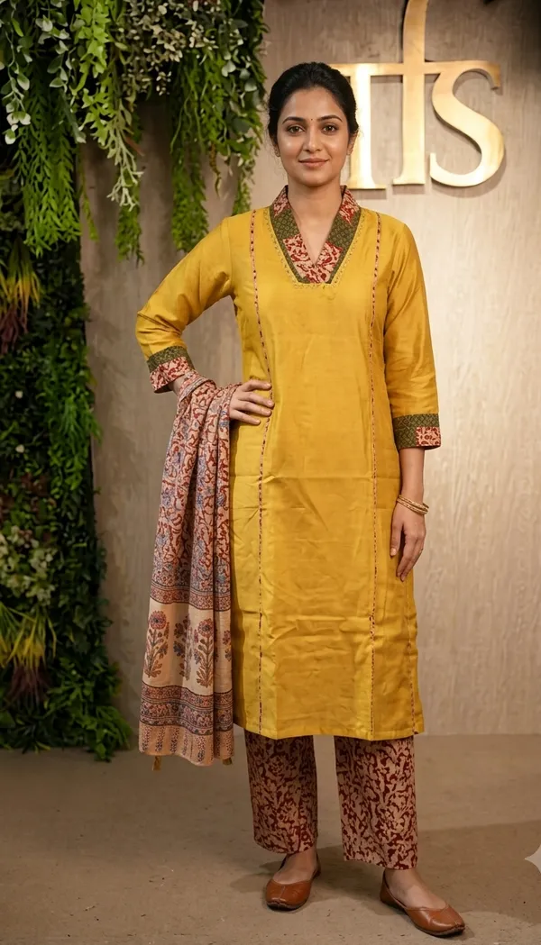 Yellow_Cotton_Printed_Suit_With_Dupatta_For_Women