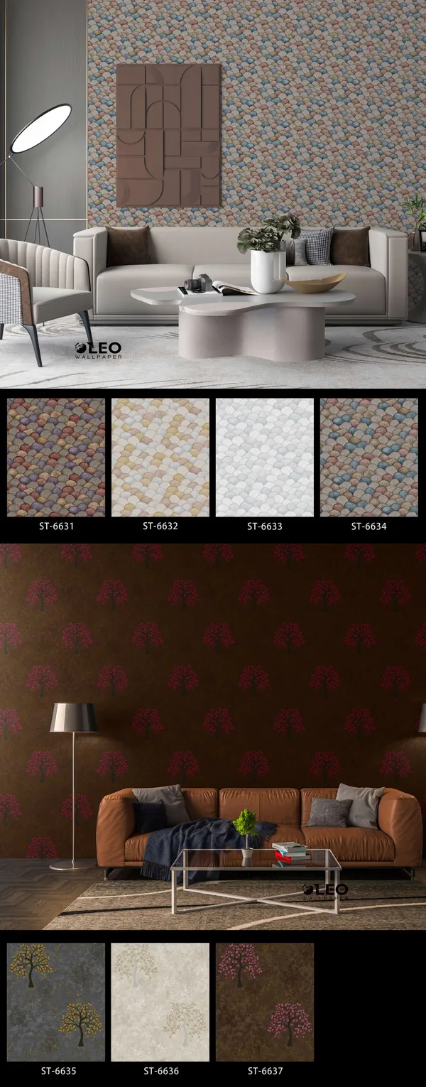 Multicolor_Pebble_Texture_Wallpaper_For_Living_Room