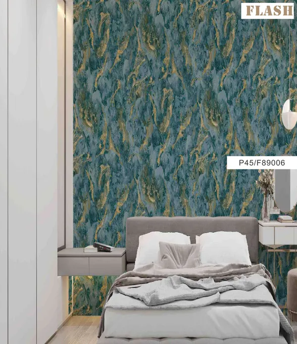 Imported_Paper_Marble_Pattern_Peel_And_Stick_Blue_Gold_Wallpaper