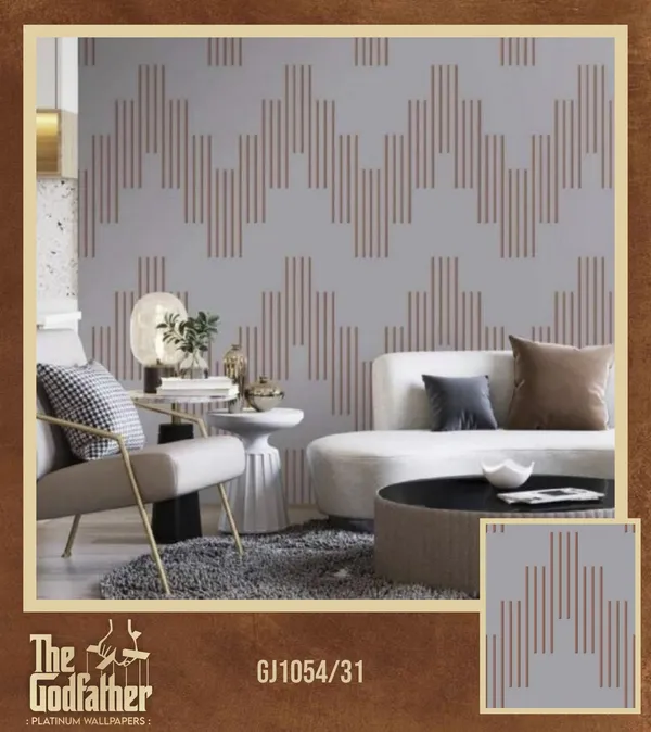 Imported_Paper_Modern_Chevron_Golden_Geometric_Wallpaper