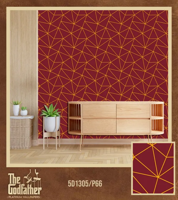 Imported_Paper_Modern_Maroon_Gold_Geometric_Peel_And_Stick_Wallpaper