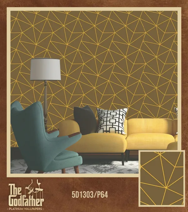 Imported_Paper_Modern_Geometric_Golden_Brown_Wallpaper