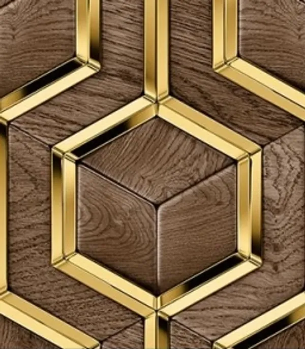 Wood_And_Metal_Modern_3d_Hexagonal_Decorative_Wall_Panel