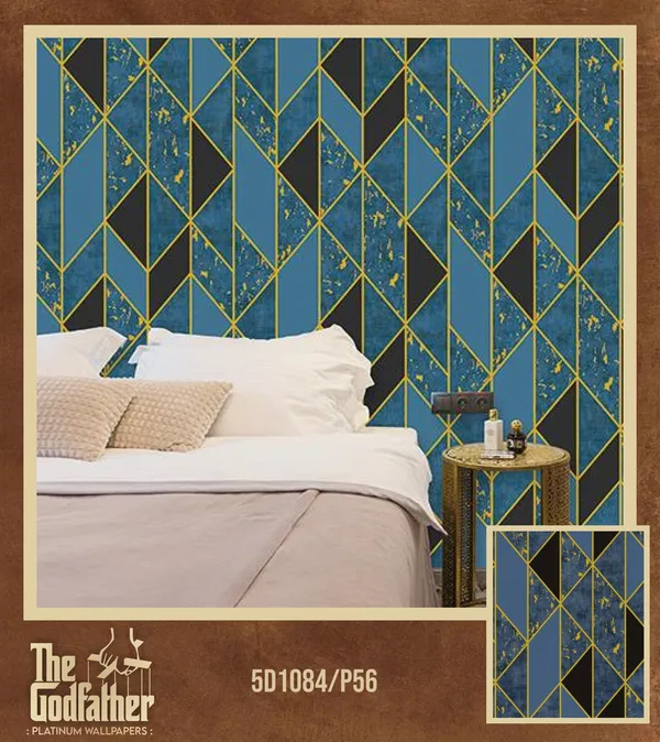Imported_Paper_Art_Deco_Blue_Gold_Geometric_Chevron_Wallpaper