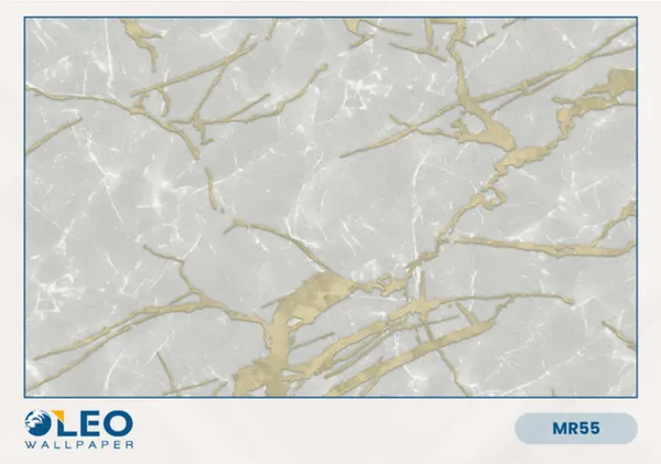 Imported_Paper_White_Gold_Marble_Veining_Pattern_Wallpaper